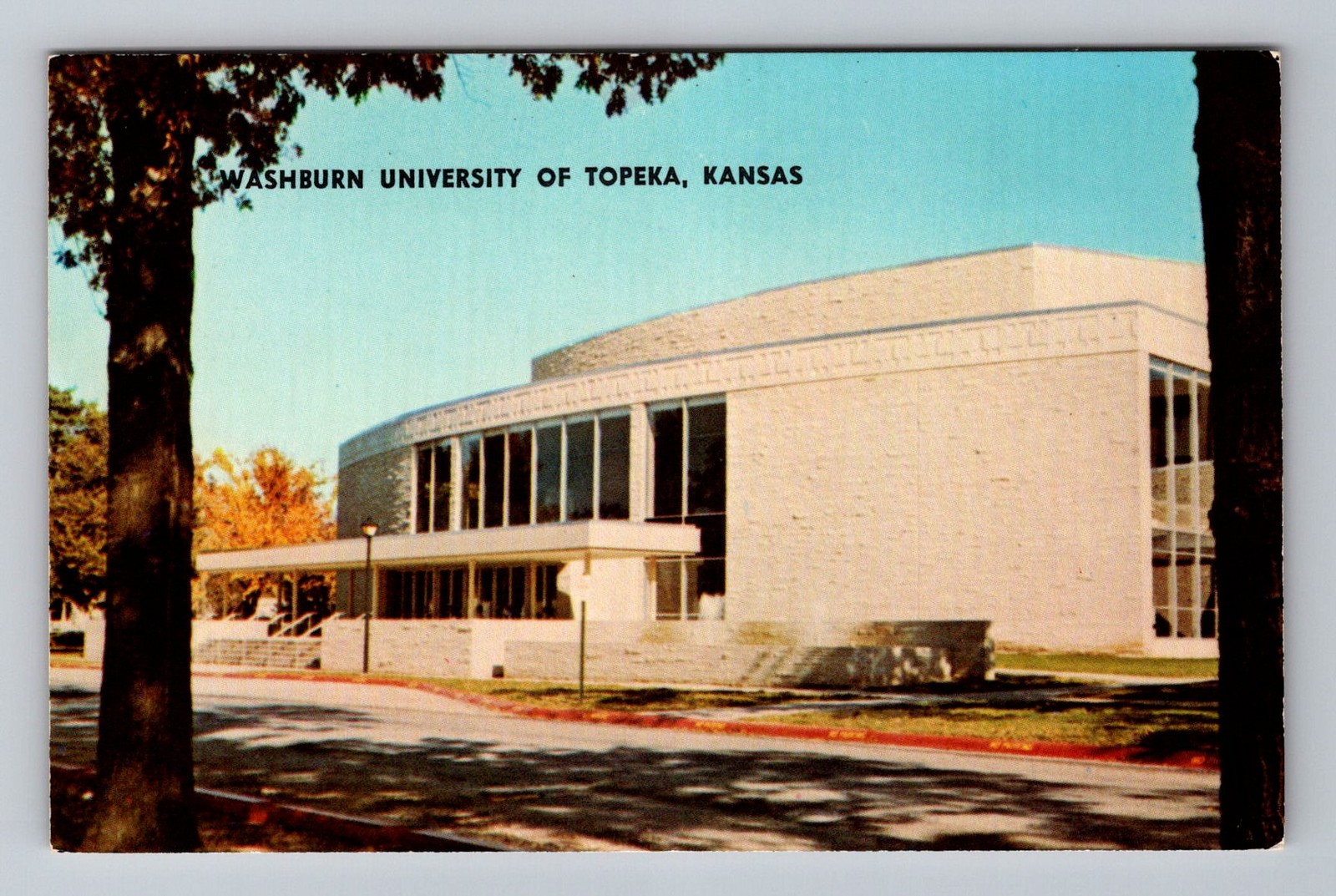 Topeka KS-Kansas, University Building Exterior, Postal PC Vintage Postcard