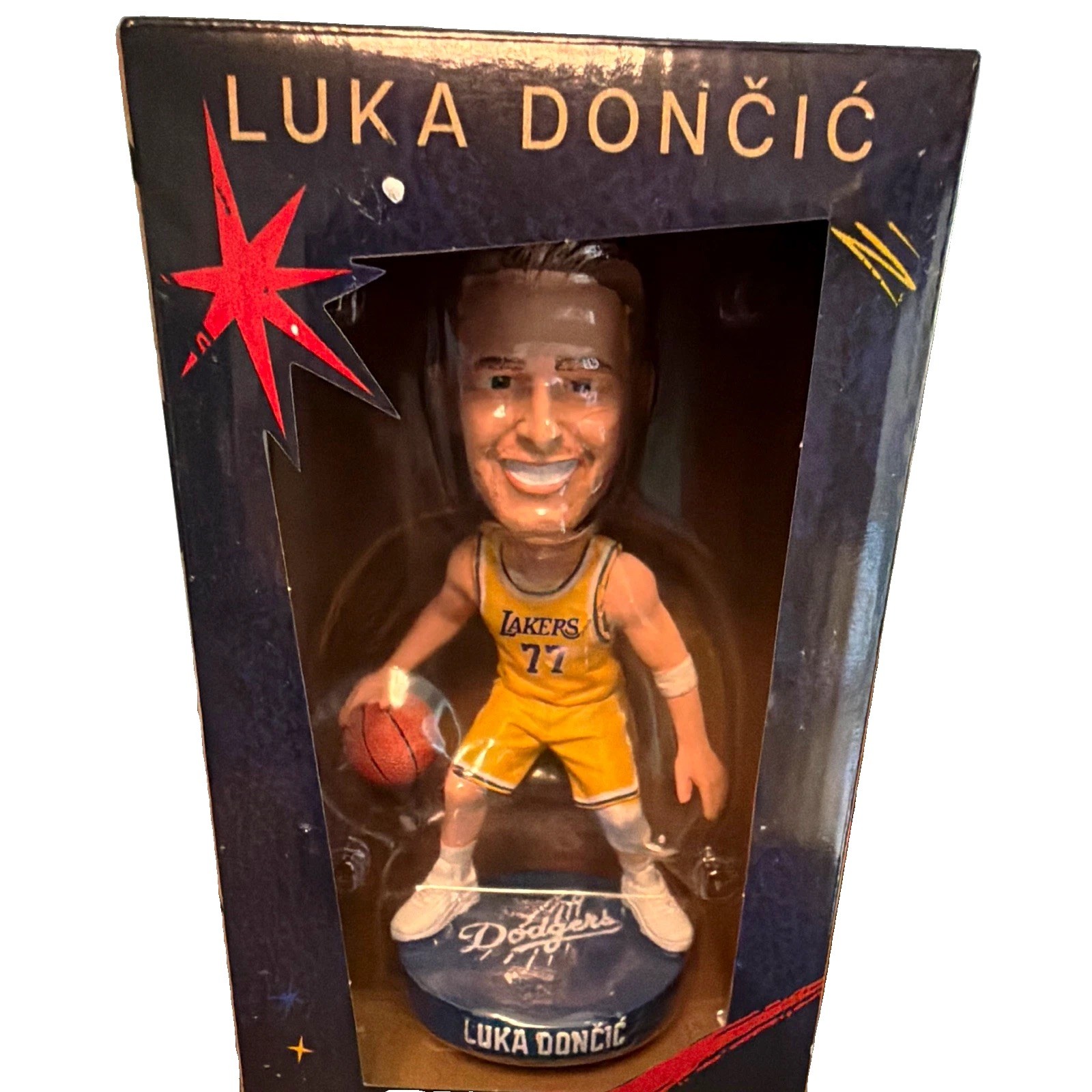 Los Angeles Dodgers Luka Dončić #77 Exclusive Bobblehead MLB Sports Theme