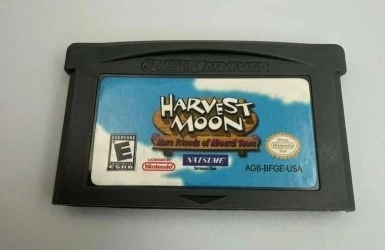 GBA Harvest Moon More Friends of Mineral Town For Gameboy Advance 2005 USA Ship