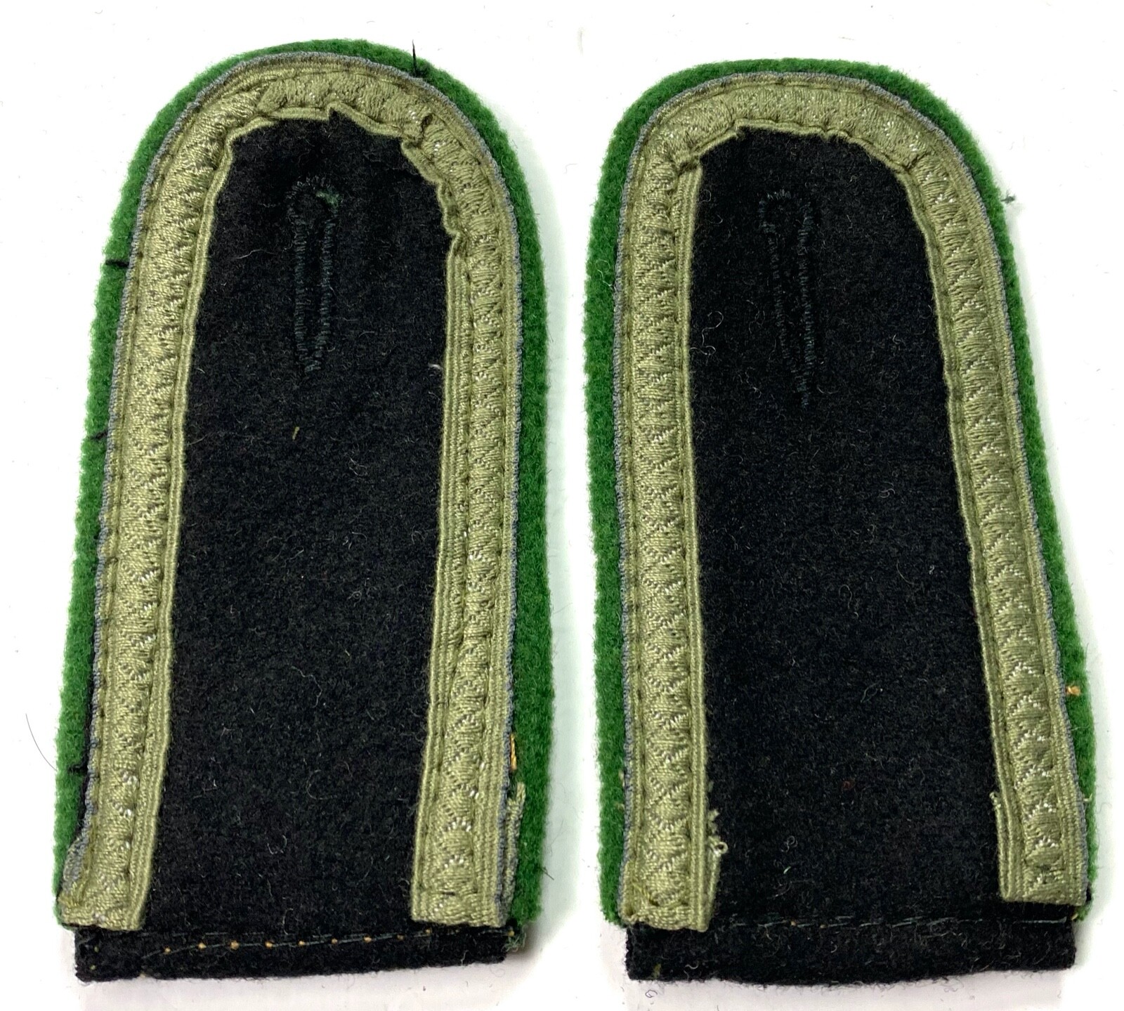 WWII GERMAN WAFFEN JAGER GEBIRGSJAGER  JR. NCO TUNIC SHOULDER BOARDS-SUBDUED