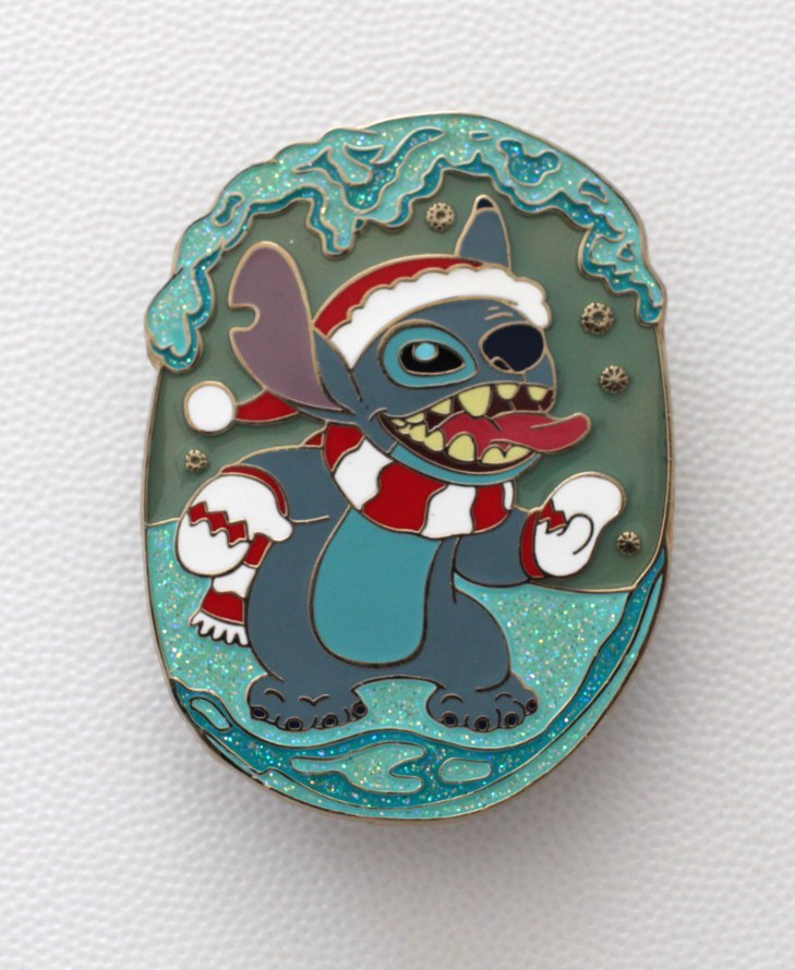 Disney Shopping Pin DS Jumbo Snowfall Series Stitch LE200