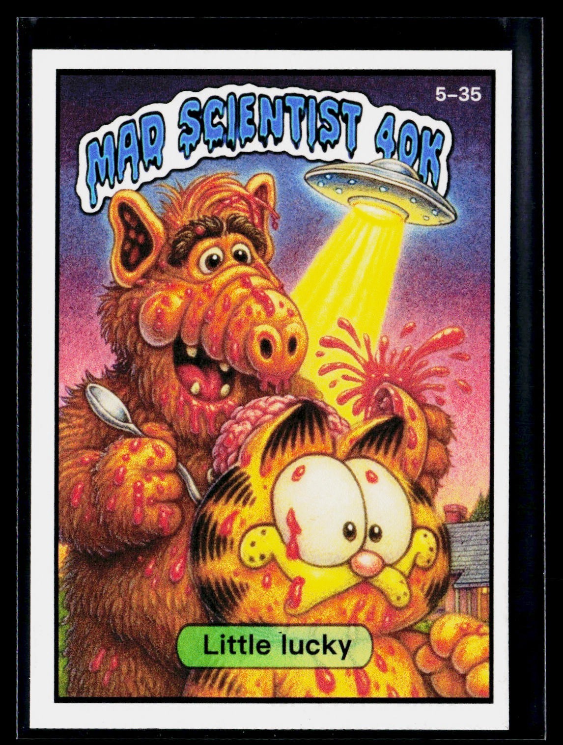 Mad Scientist Kids 40K GPK Spoof 5-35 PROTOTYPE #'d 2/2  Alf Garfield ET Jackson