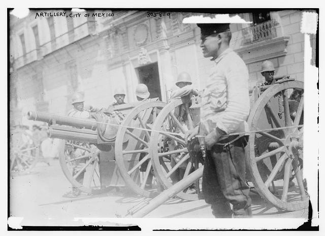 Photo:Artillery, City of Mexico