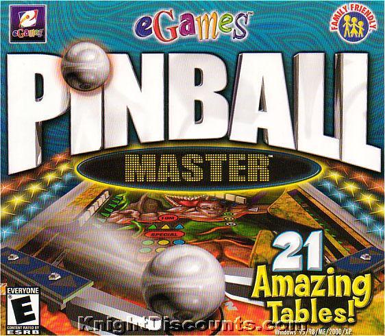 PINBALL MASTER eGames Arcade PC Game Win 95-XP NEW Box