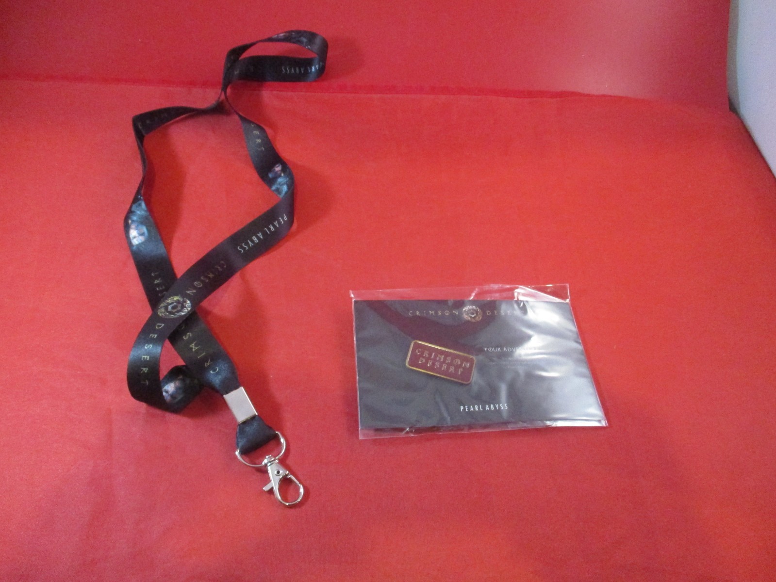 Crimson Desert PS5 Xbox Series X / S PC Pearl Abyss PAX Promo Lanyard + Pin