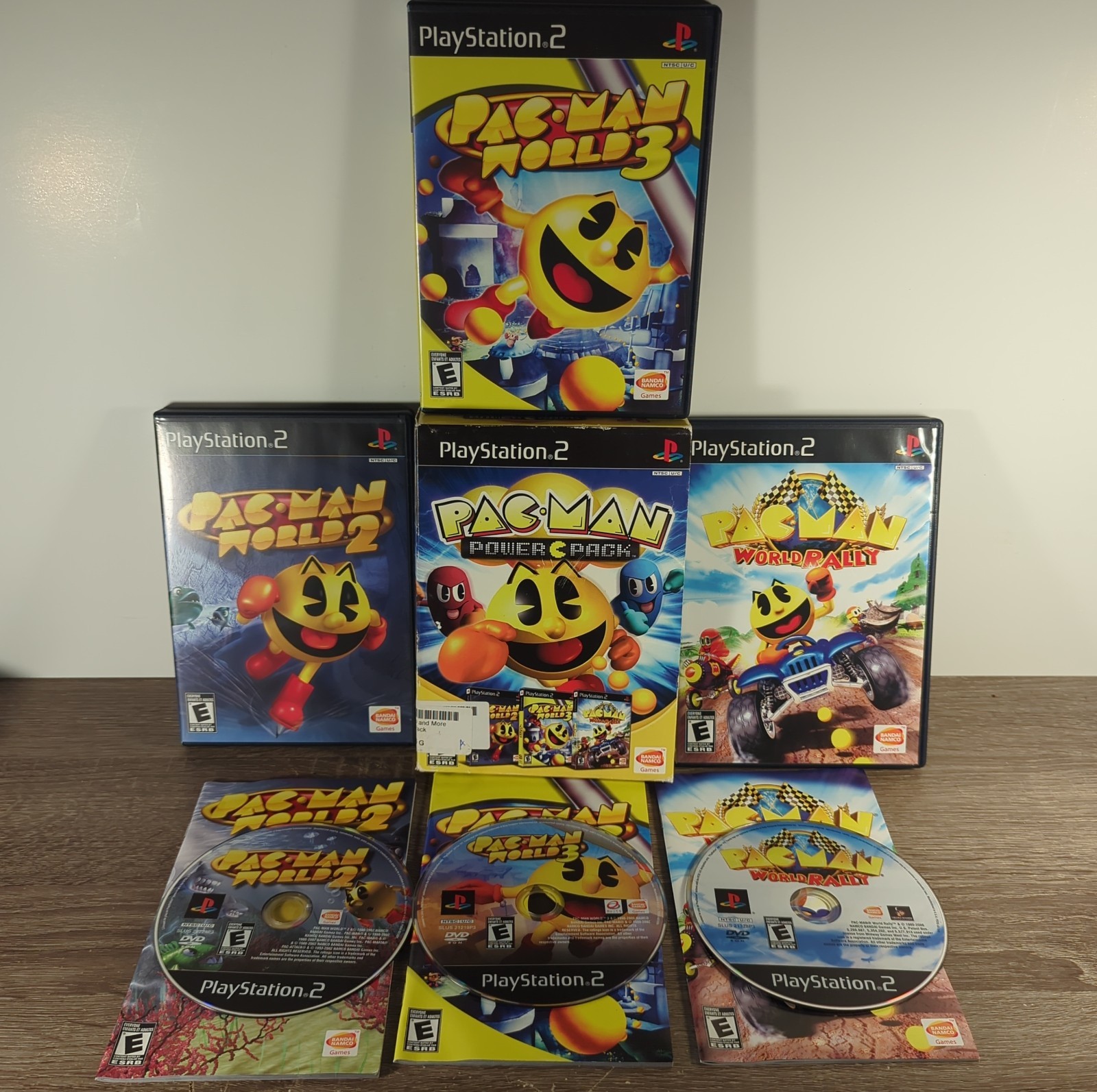 Pac-Man Power Pack PS2 CIB W/ Manuals + Slipcover - PlayStation 2