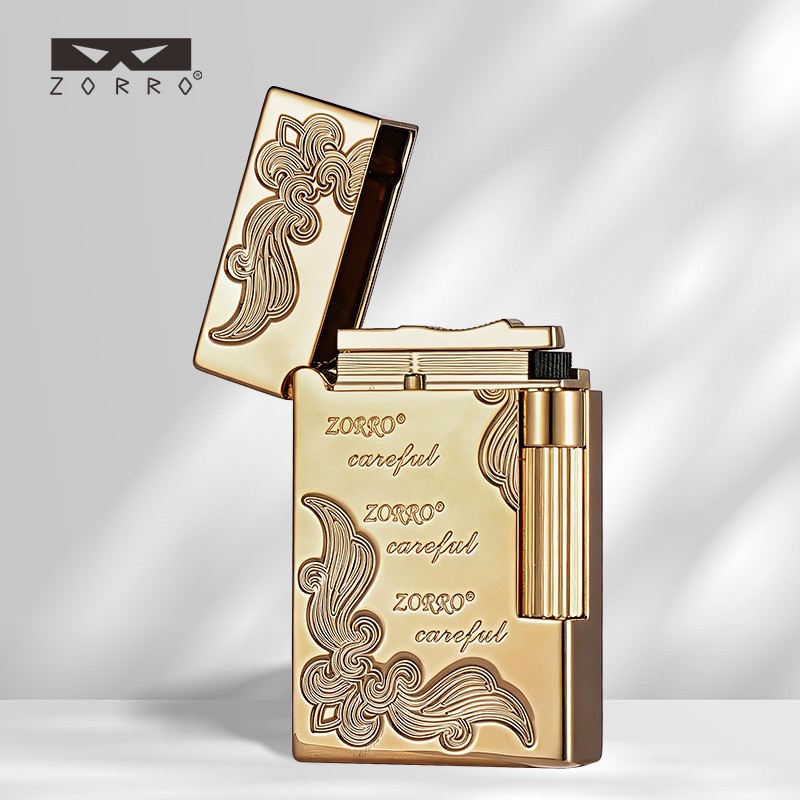 ZORRO Kerosene Windproof Lighter,  Crisp Metallic Ping Sound On Flip‑Lid Opening
