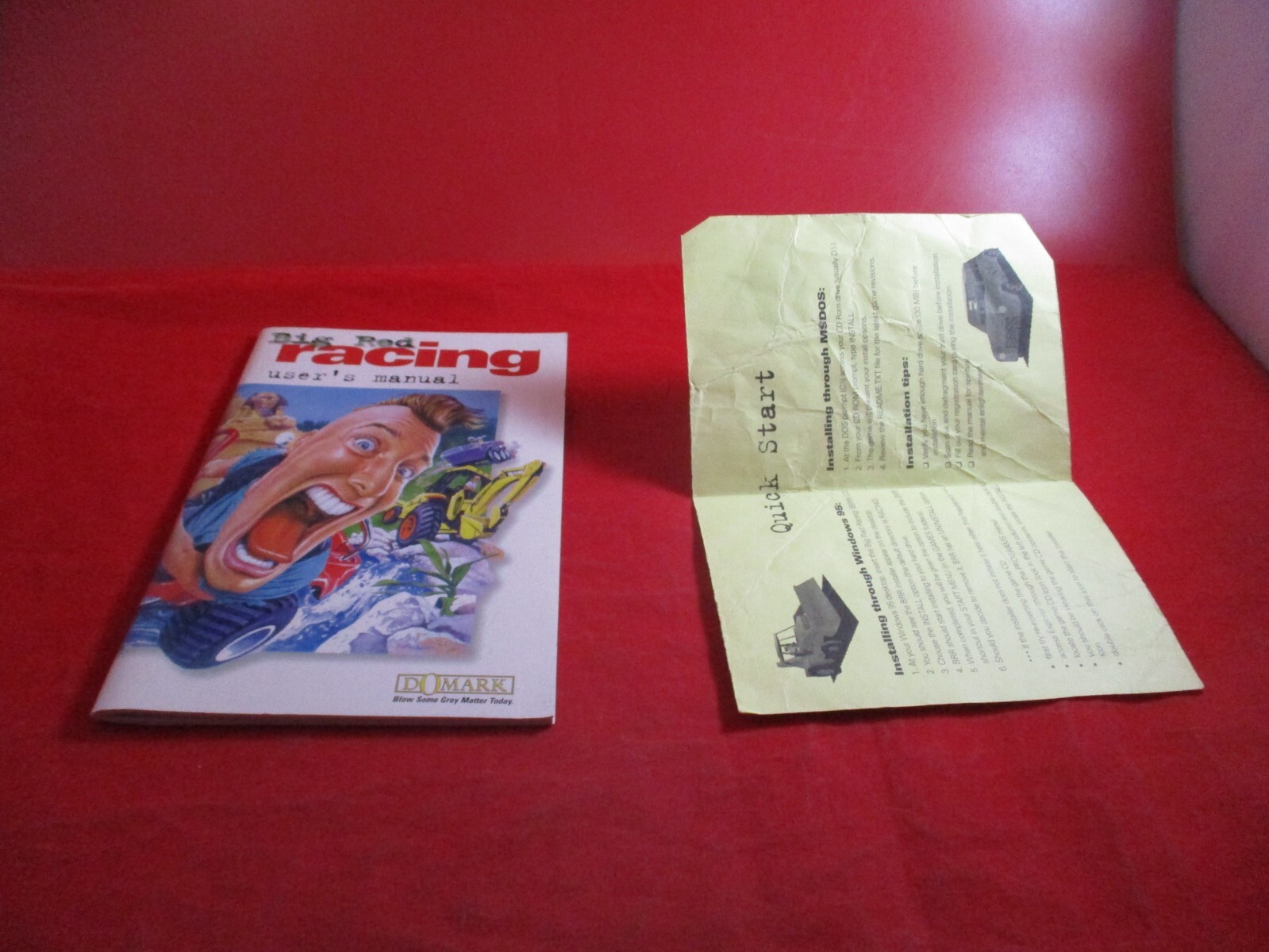Big Red Racing Computer PC Manual Instruction Manual Booklet ONLY