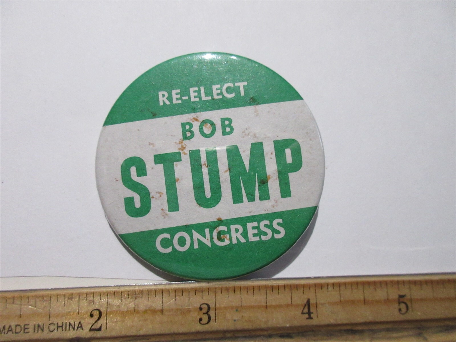 1988 Re-Elect BOB STUMP Congress Pin Pinback Button 2.25