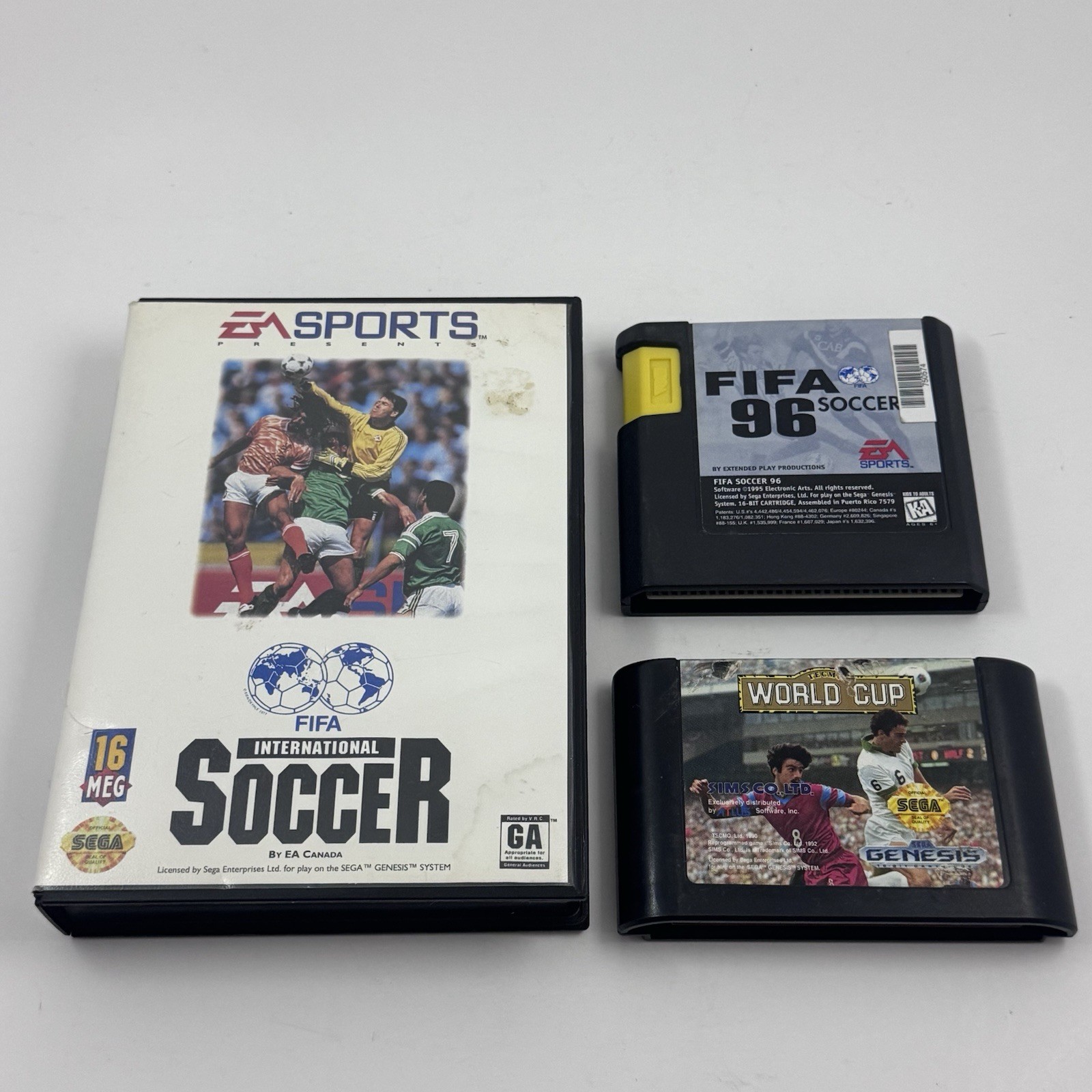 FIFA Bundle Sega Genesis: FIFA International Soccer CIB, FIFA 96 + World Cup