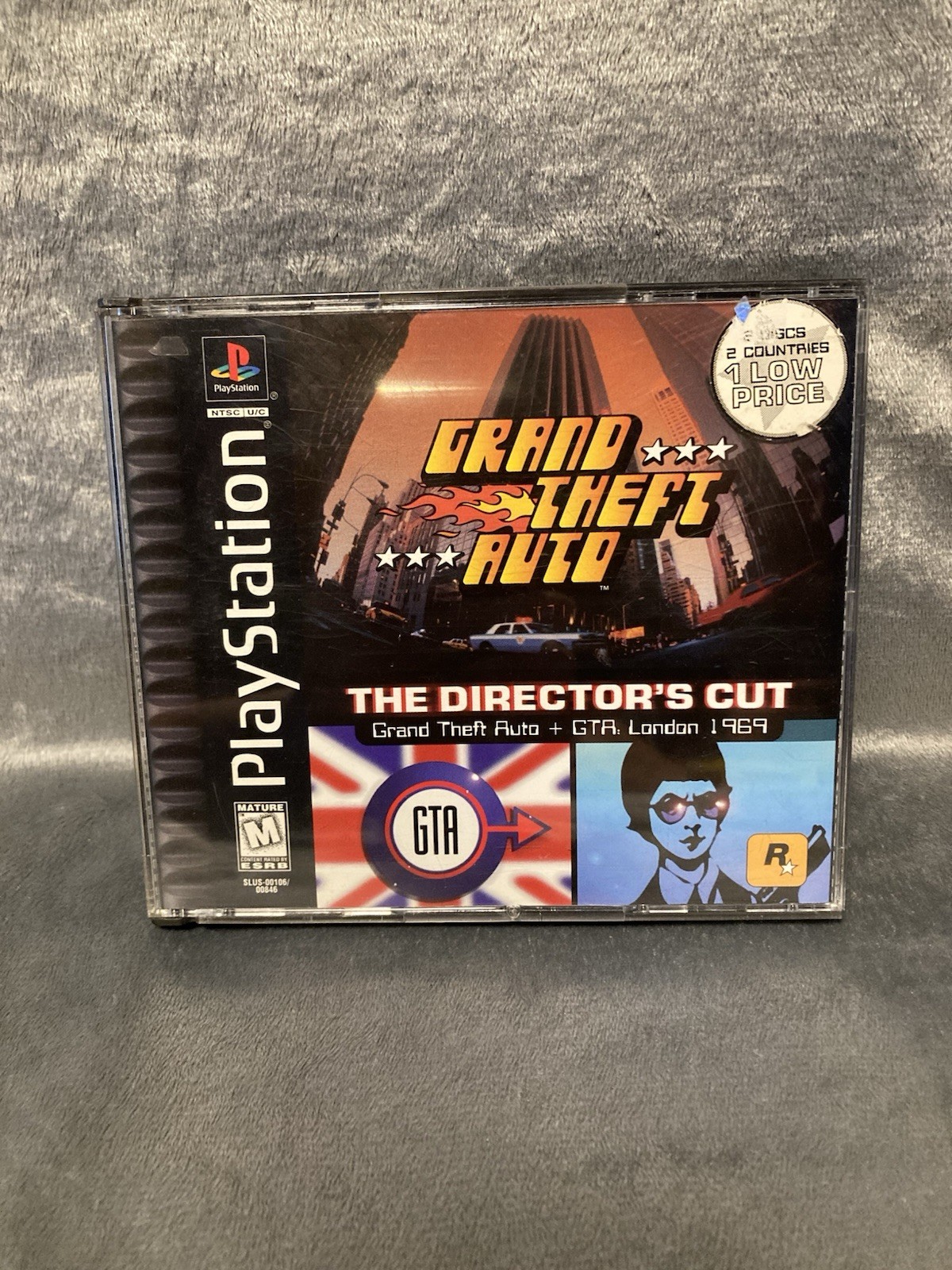 Grand Theft Auto: The Directors Cut GTA London 1969 PS1 PlayStation 1 (no map)