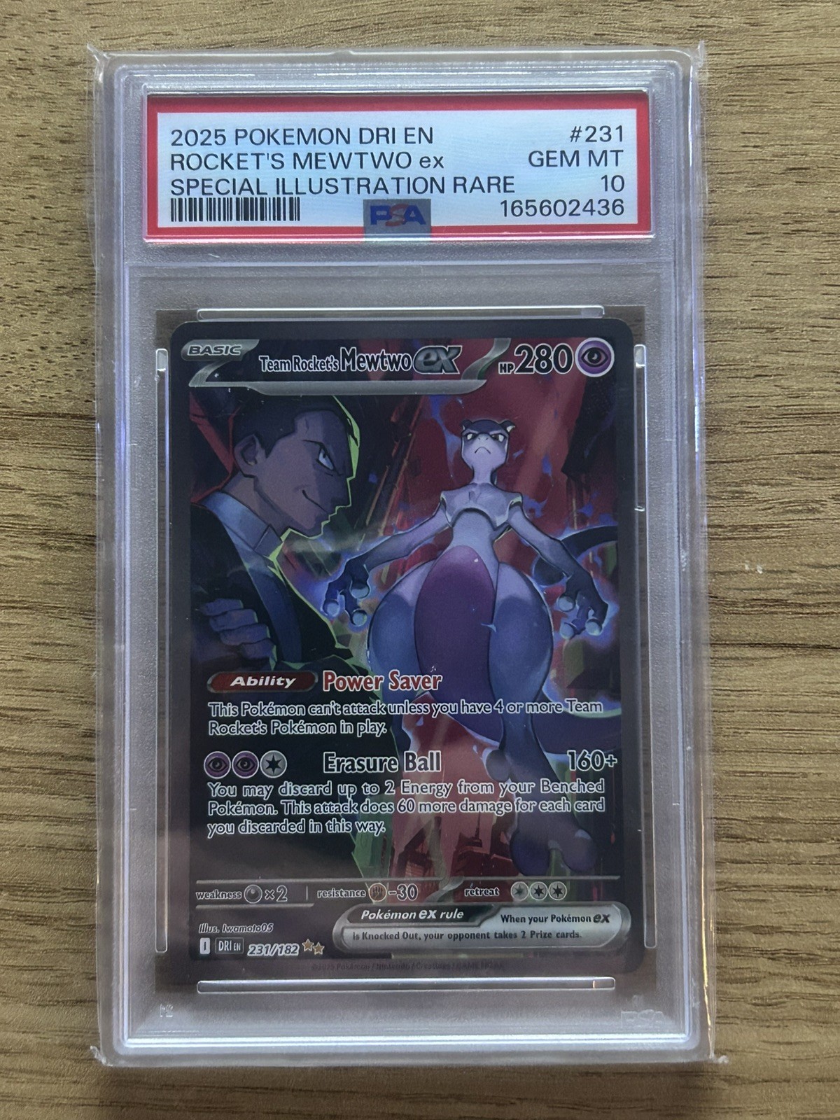 Team Rockets Mewtwo 231/182 PSA 10 Destined Rivals
