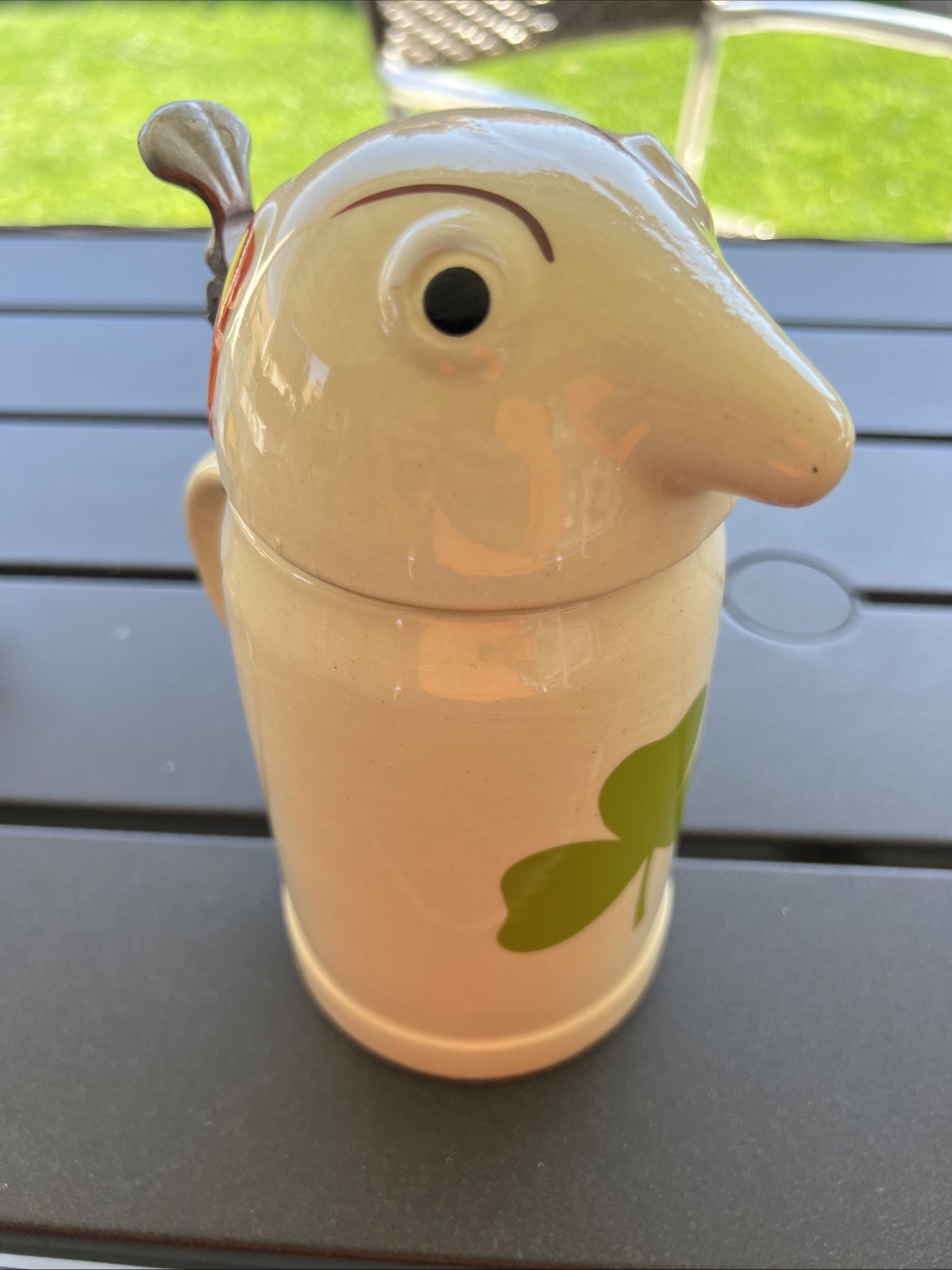 Vintage Webco Schultz And Dooley Ceramic Lidded Stein. Perfect For St Patrick’s