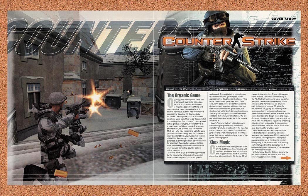 2002 Counter-Strike Xbox Original Advertisement / Retro Promo v5