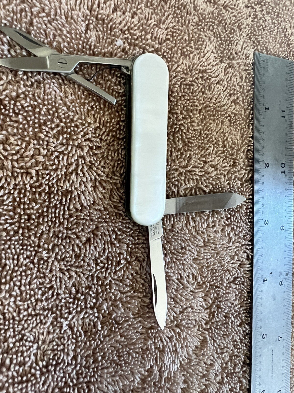 Factory Pre-1975 Victorinox Victoria Bijou Mother Of Pearl Swiss Army Knife #2