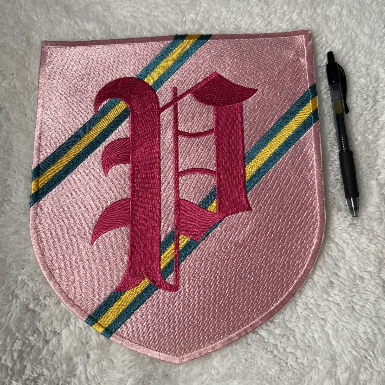 RARE Vintage VS PINK Giant Display Patch Crest Pink Old English \