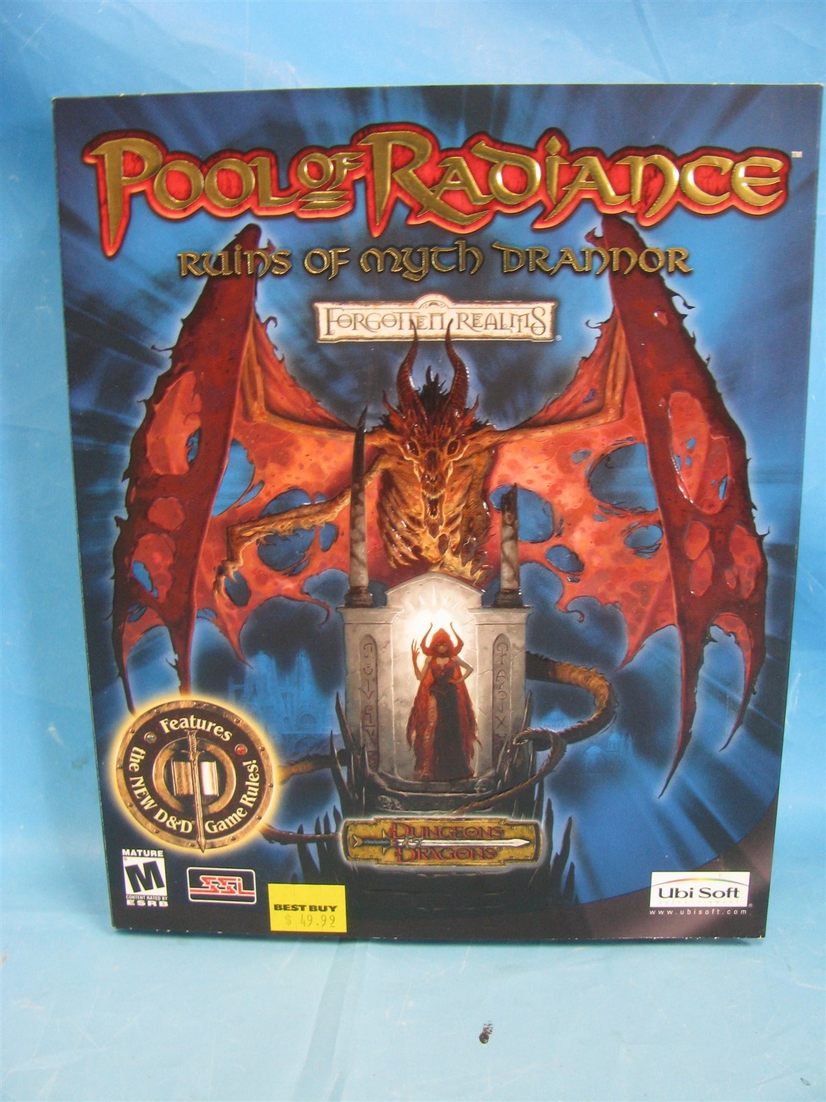 SEALED 2001 Pool of Radiance Ruins of Myth Drannor - Big Box (PC) 