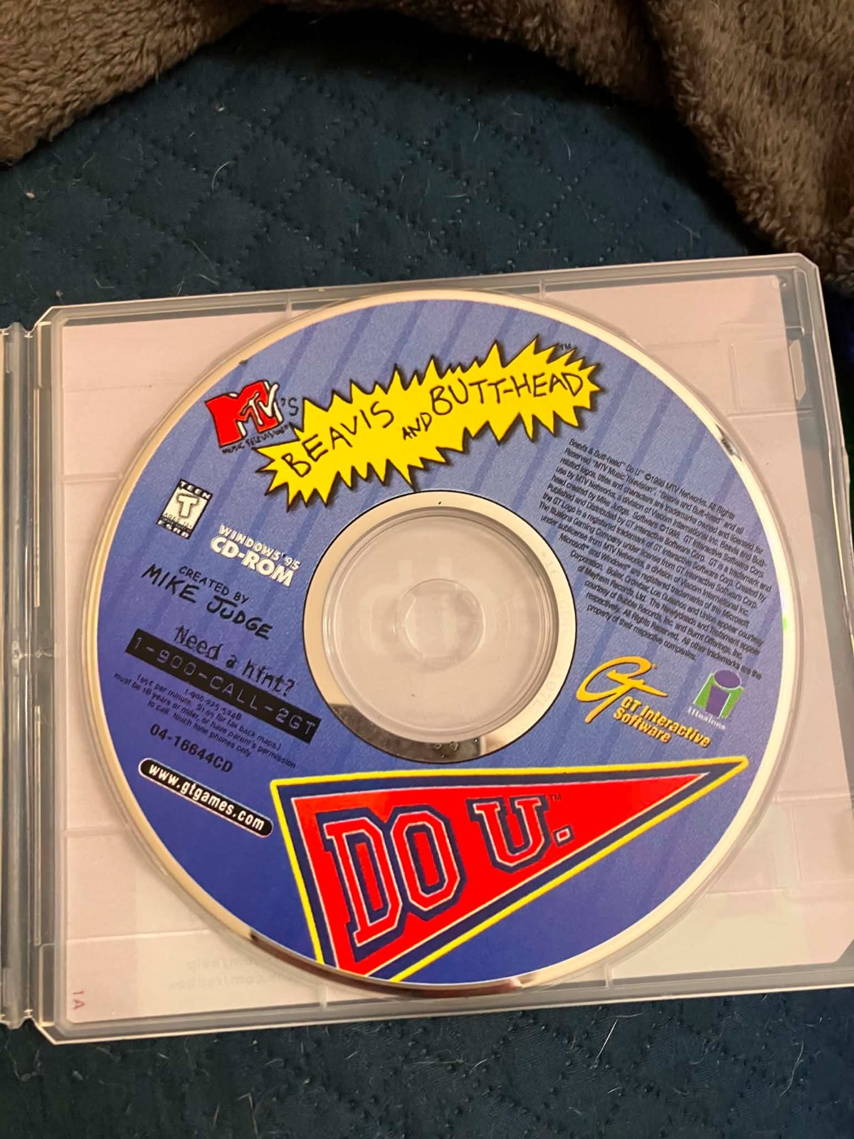 MTV's Beavis and Butt-Head: Do U | Vintage PC Game 1998 | CD-rom Only