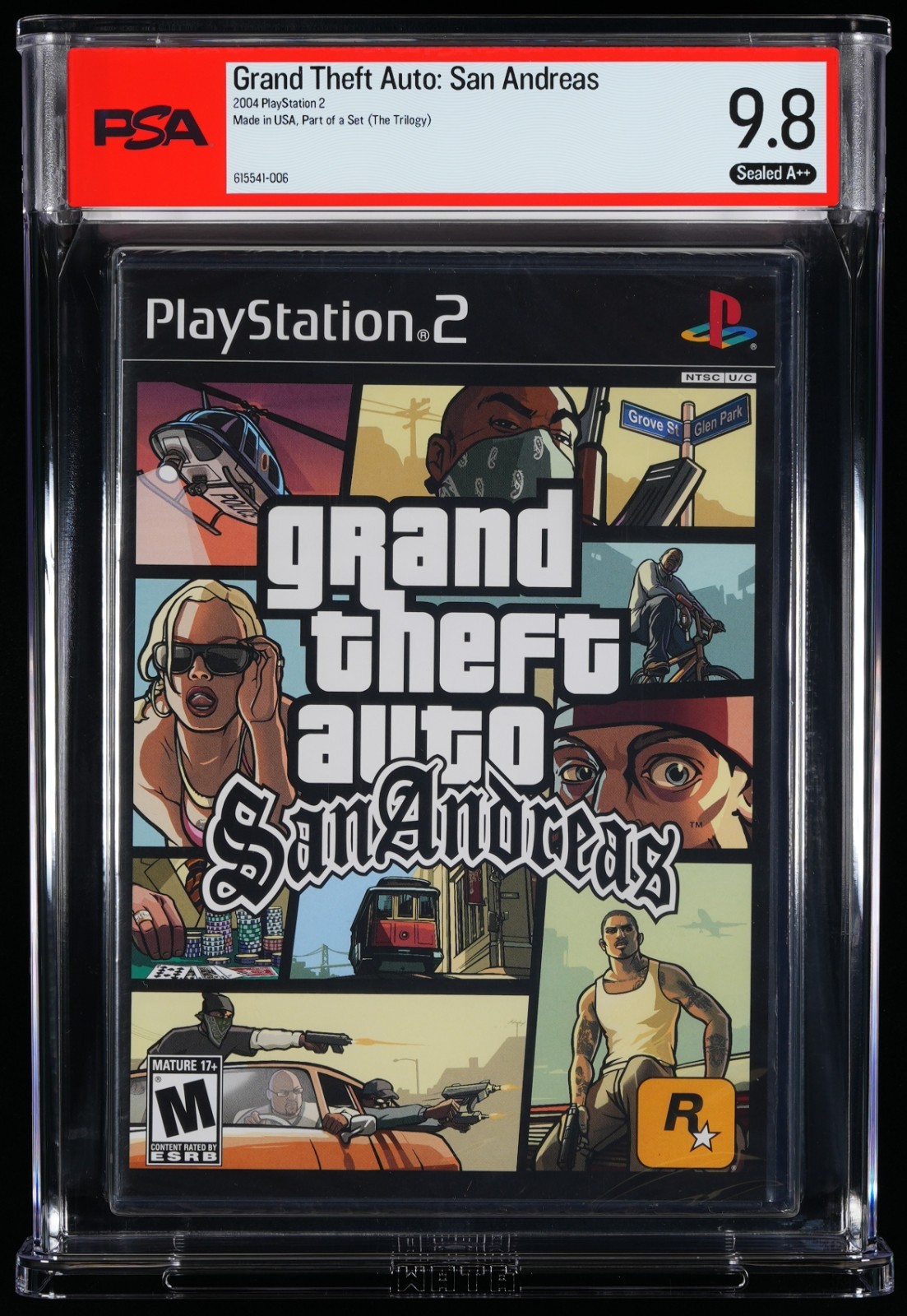 Grand Theft Auto GTA San Andreas NEW Sealed GRADED PSA 9.8 A++ Seal  PS2, 2004
