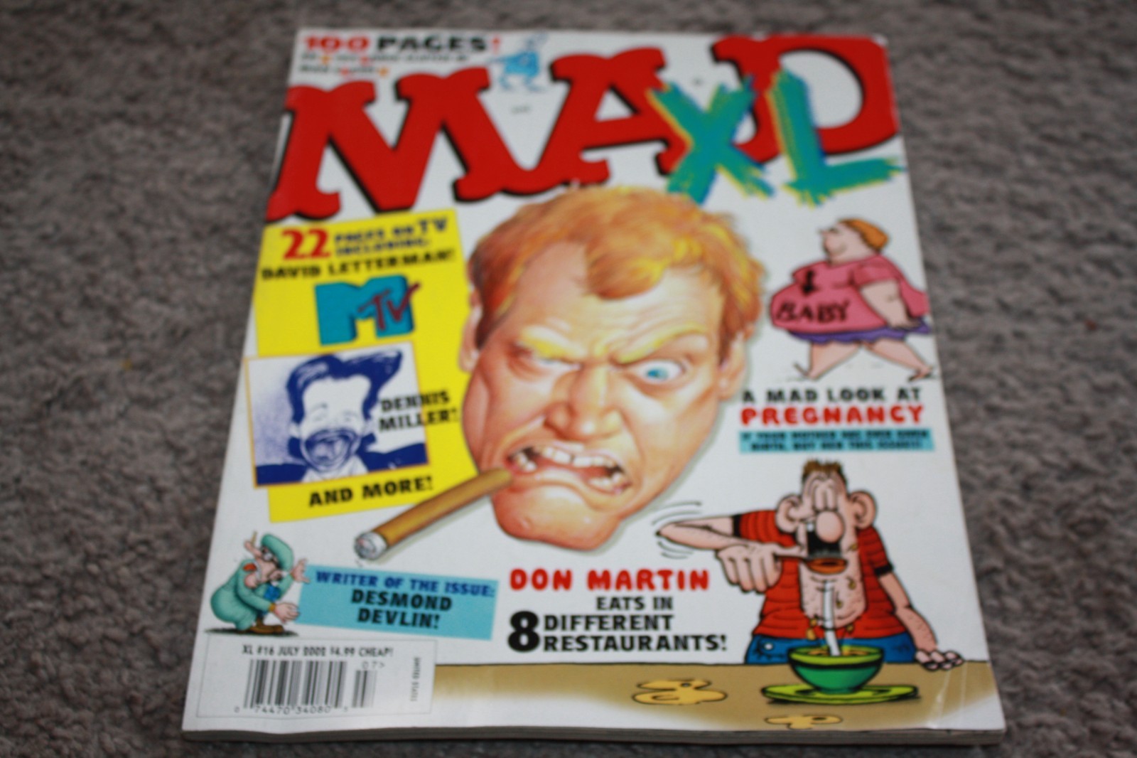 Vintage Mad Magazine XL # 16 July 2002 David Letterman