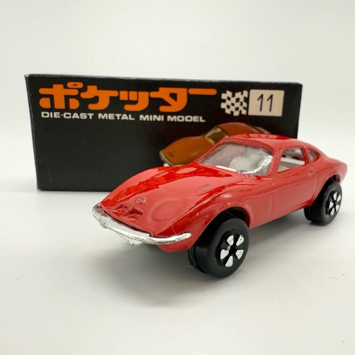 Vintage Masudaya Poketter Playart 11 Opel GT Opel Made in Hong Kong Retro