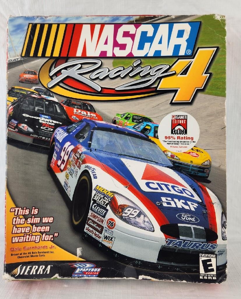 NOS Nascar Racing 4 - Sierra 2001 Big Box PC Game Complete - Still Sealed