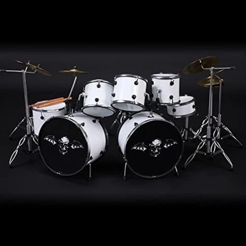 AXE HEAVEN Jimmy The Rev Sullivan Drum, 8.5 x 3 x 7 inches, White