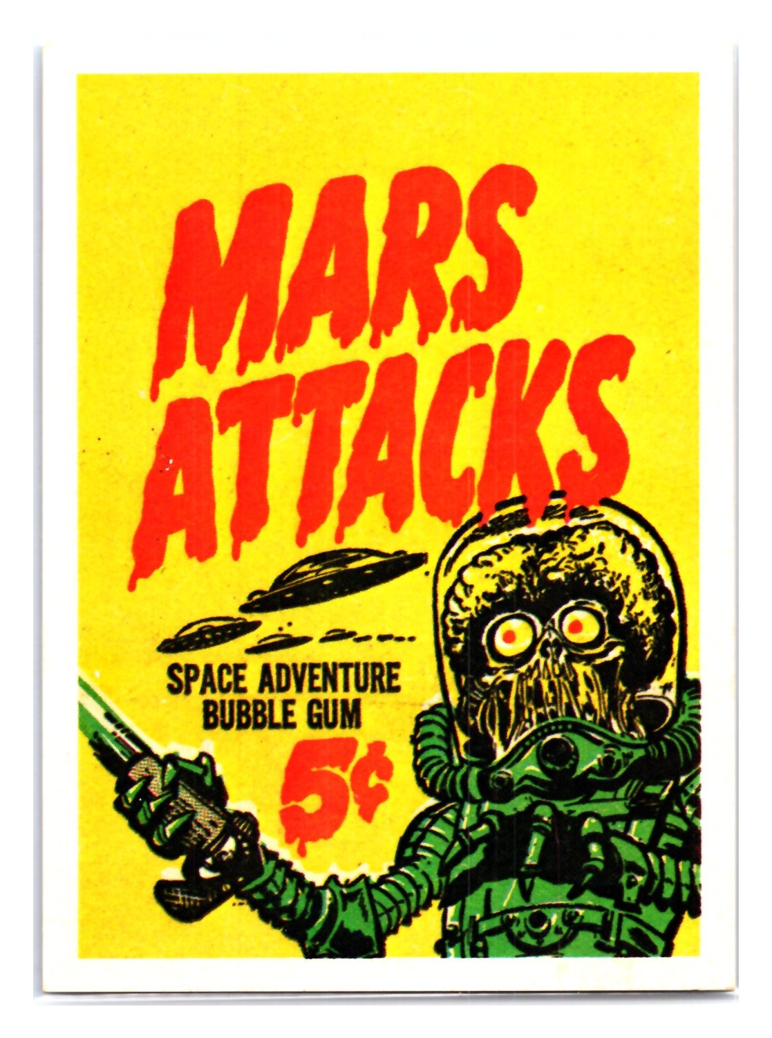Space Adventure Bubble Gum 1994 Topps Mars Attacks Promo #NNO