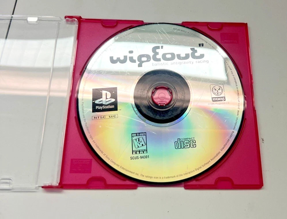 Wipeout Ballistic Antigravity Racing (Sony PlayStation 1, 1996) PS1 DISC ONLY