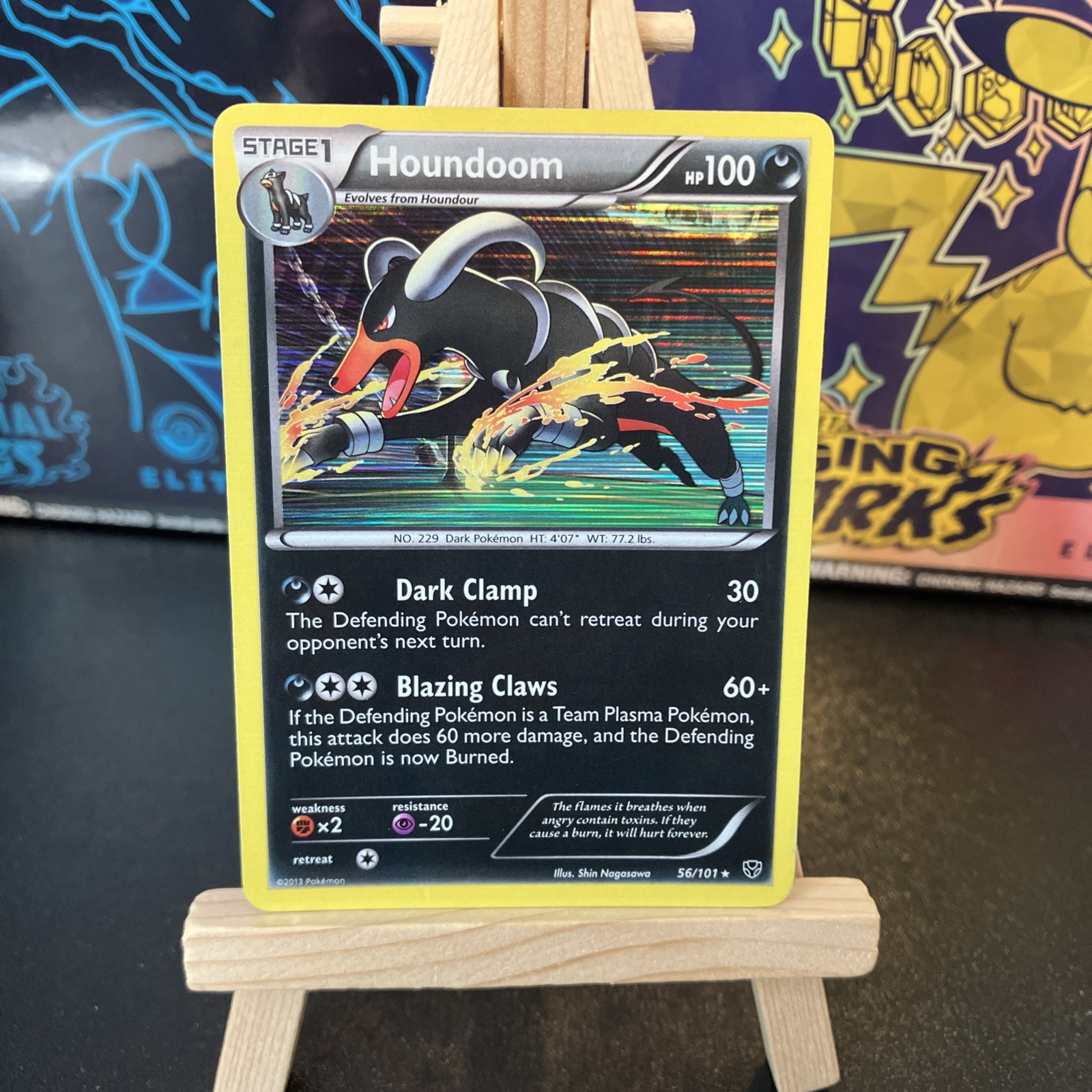 Houndoom 56/101 Holo Rare Plasma Blast Pokemon 