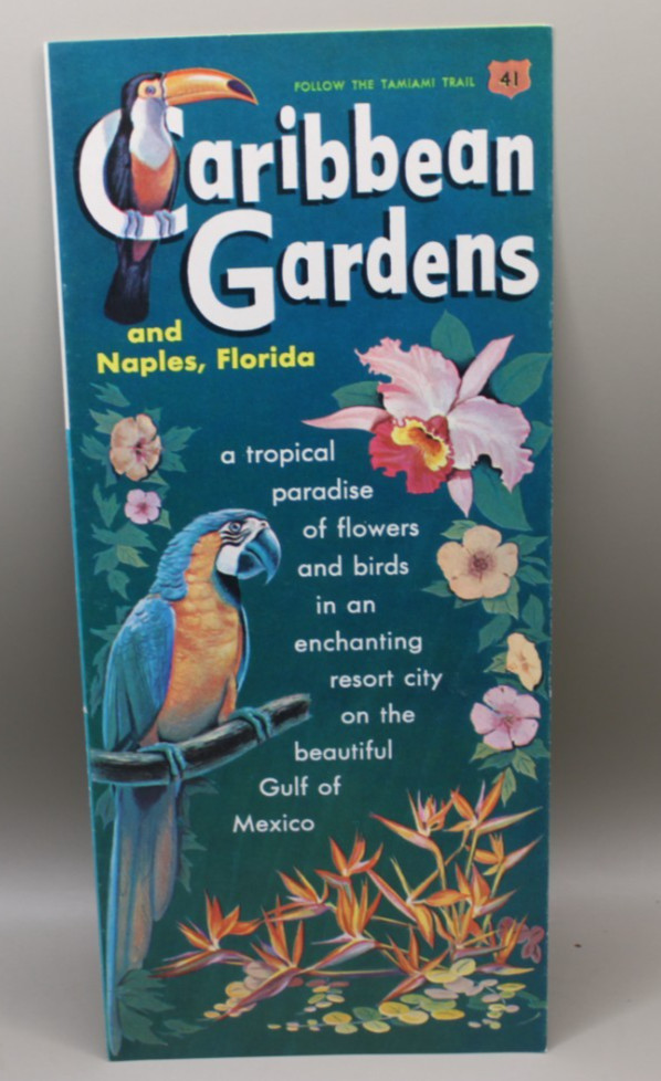 Florida Caribbean Gardens Travel Brochure Vintage