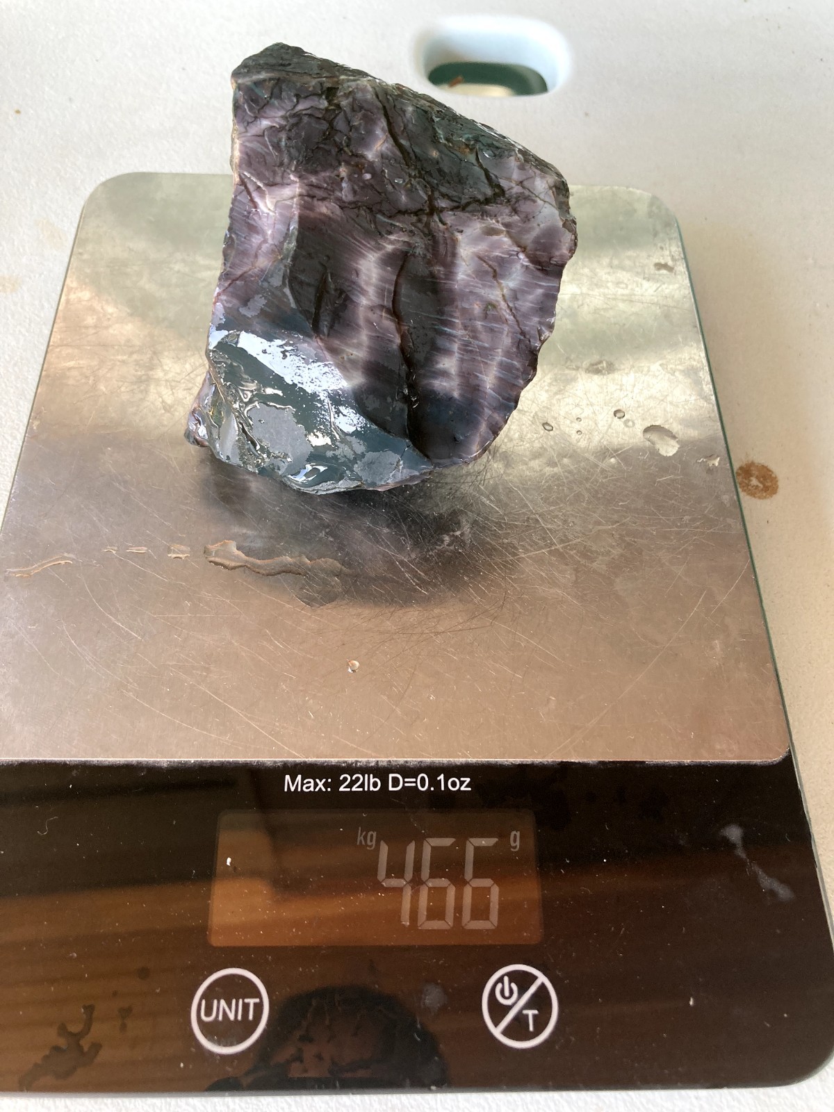 Rare central Oregon old stock Skaggs jasper AAA highest grade gem quality 466g