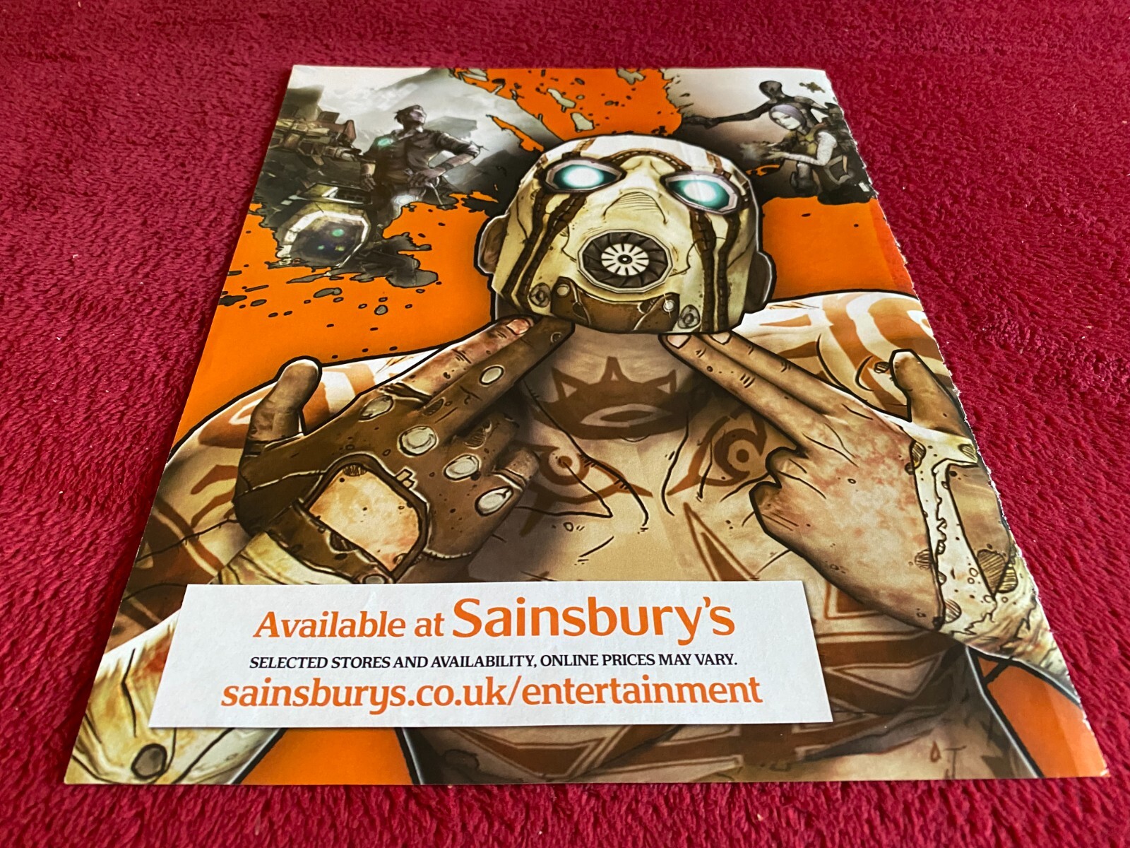 PAD65 2 PAGE GAME ADVERT 12X18 BORDERLANDS 2 XBOX & PLAYSTATION
