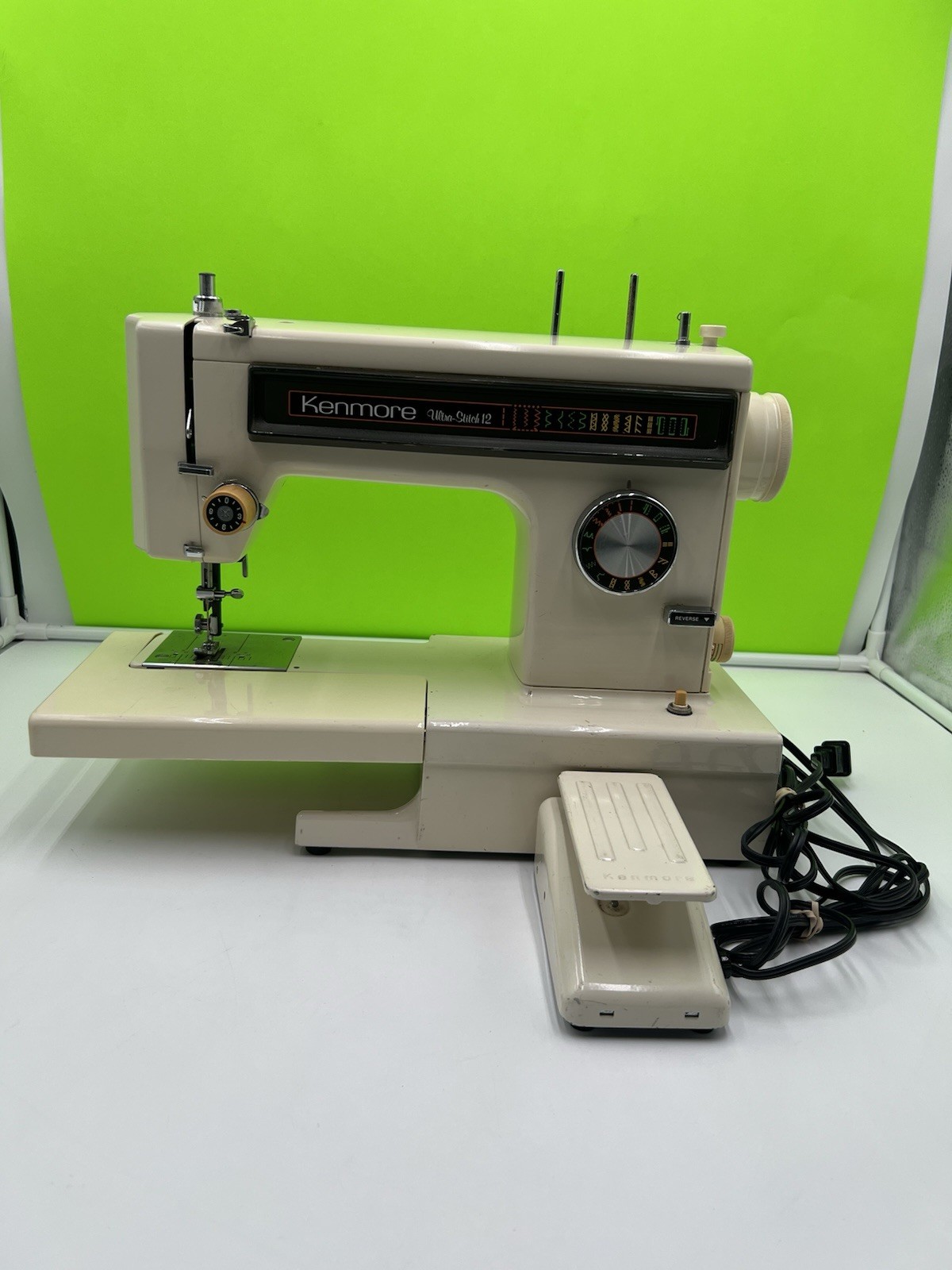 Vintage Sears Roebuck Kenmore Sewing Machine 158.1595281 Foot Pedal Working