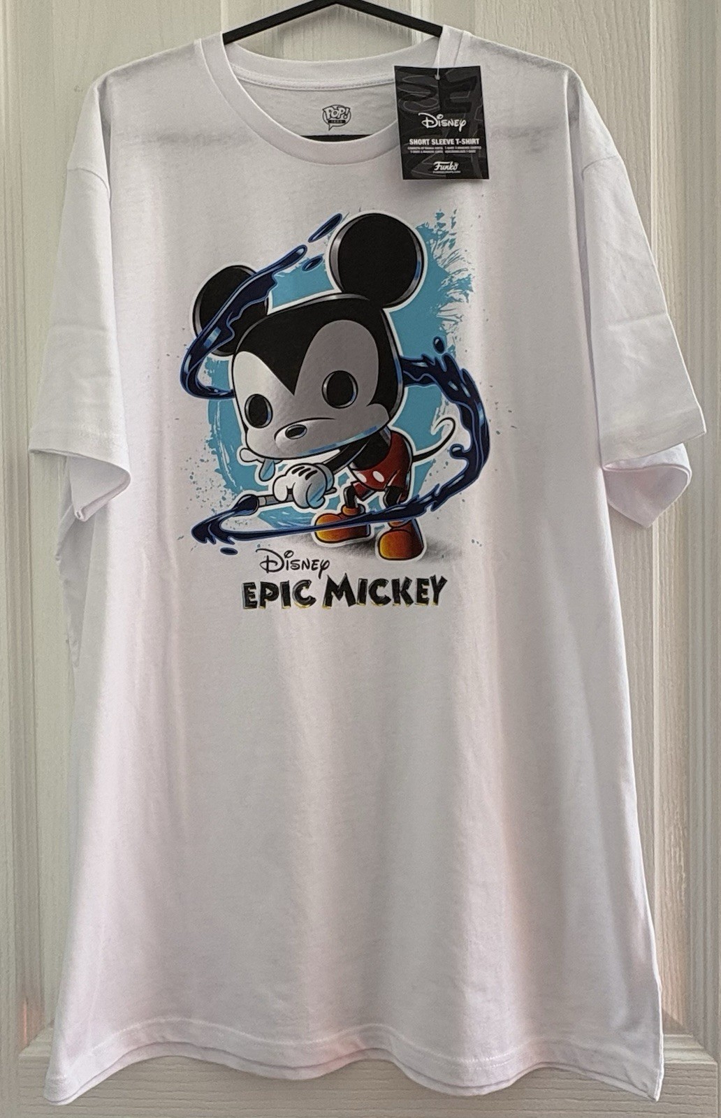 Disney Epic Mickey Splatter Funko Pop Tee/T-Shirt ~ Size XL ~ BNWT