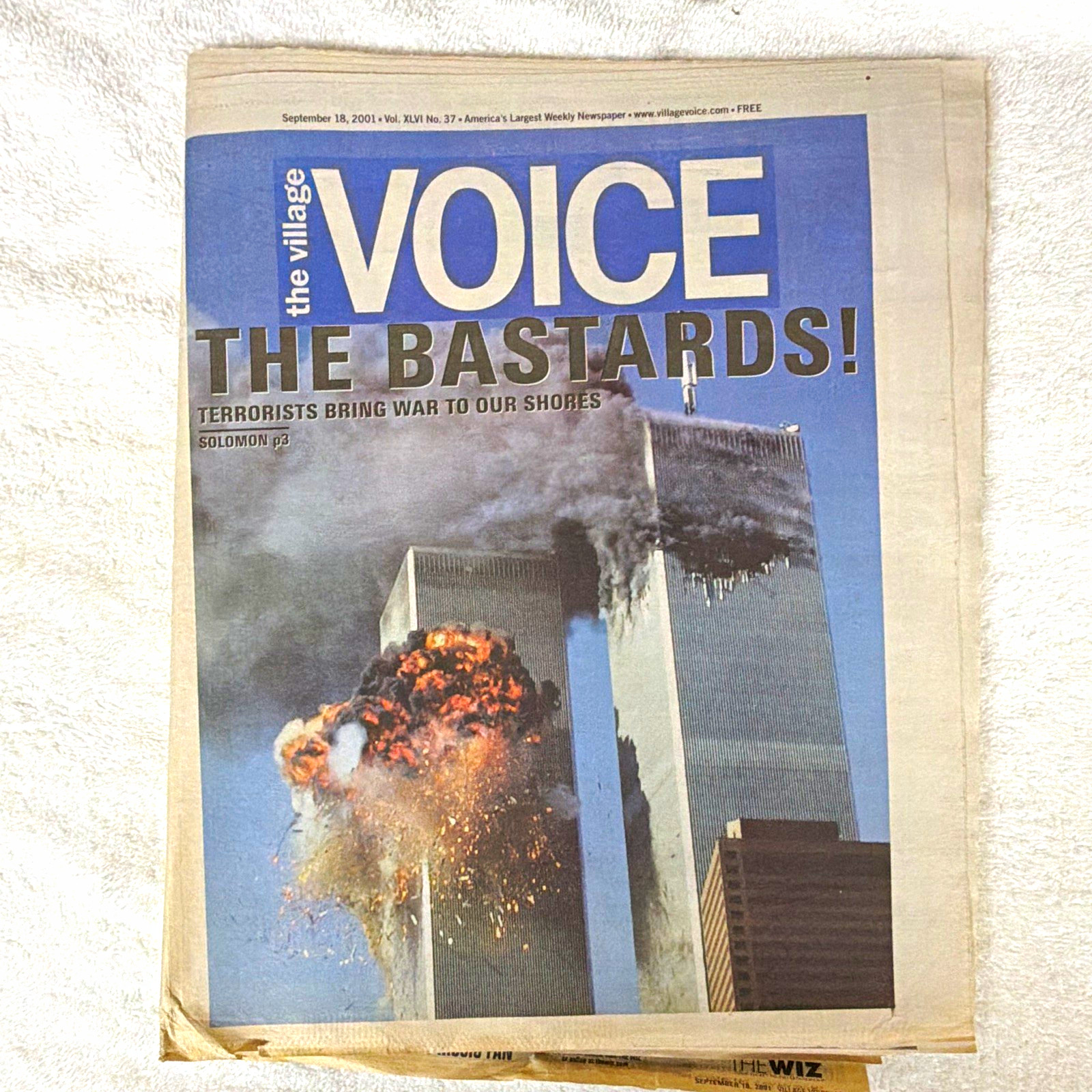 The Village Voice Newspaper Front Page 
