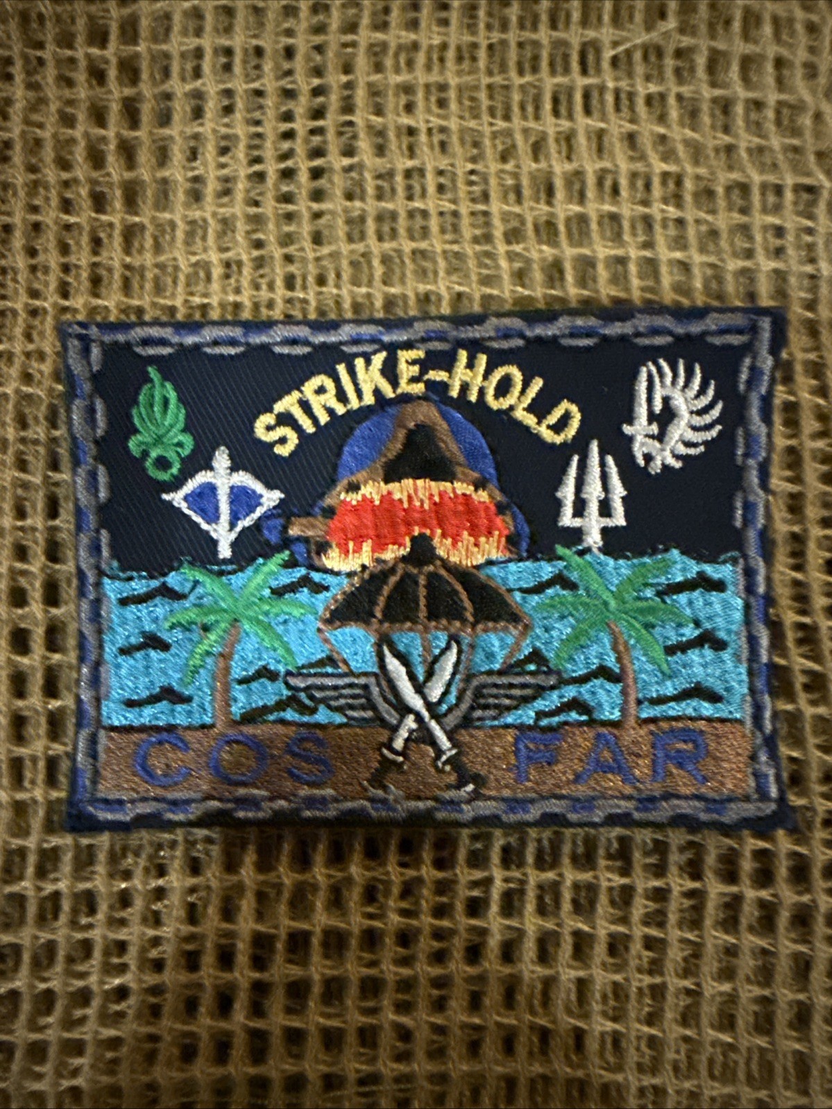 French Military Forces Nato STRIKE HOLD JSOF-SOG-FAR Desert Color Patch
