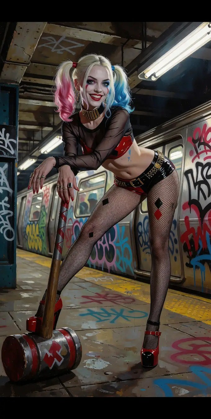 Harley Quinn Glossy Poster 24X36 