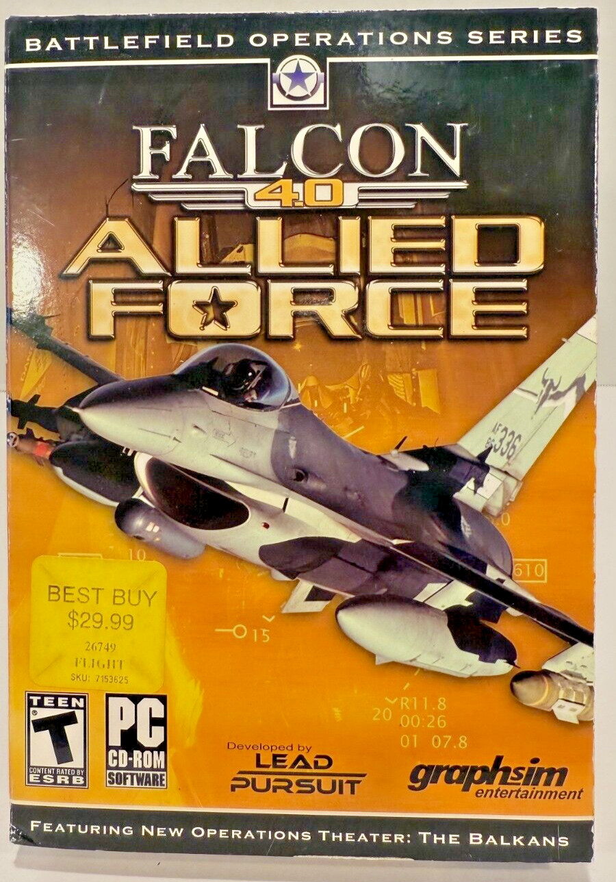 Falcon 4.0: Allied Force PC Game (2005) - Complete in Box