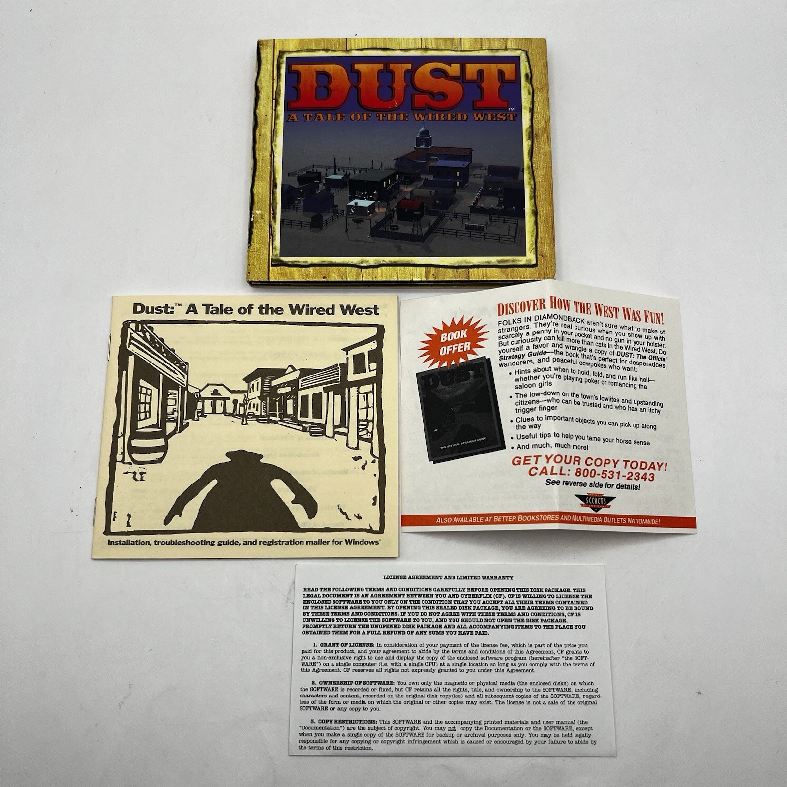 DUST A Tale Of The Wired West - Windows and Macintosh CD-ROM Computer Game 1995