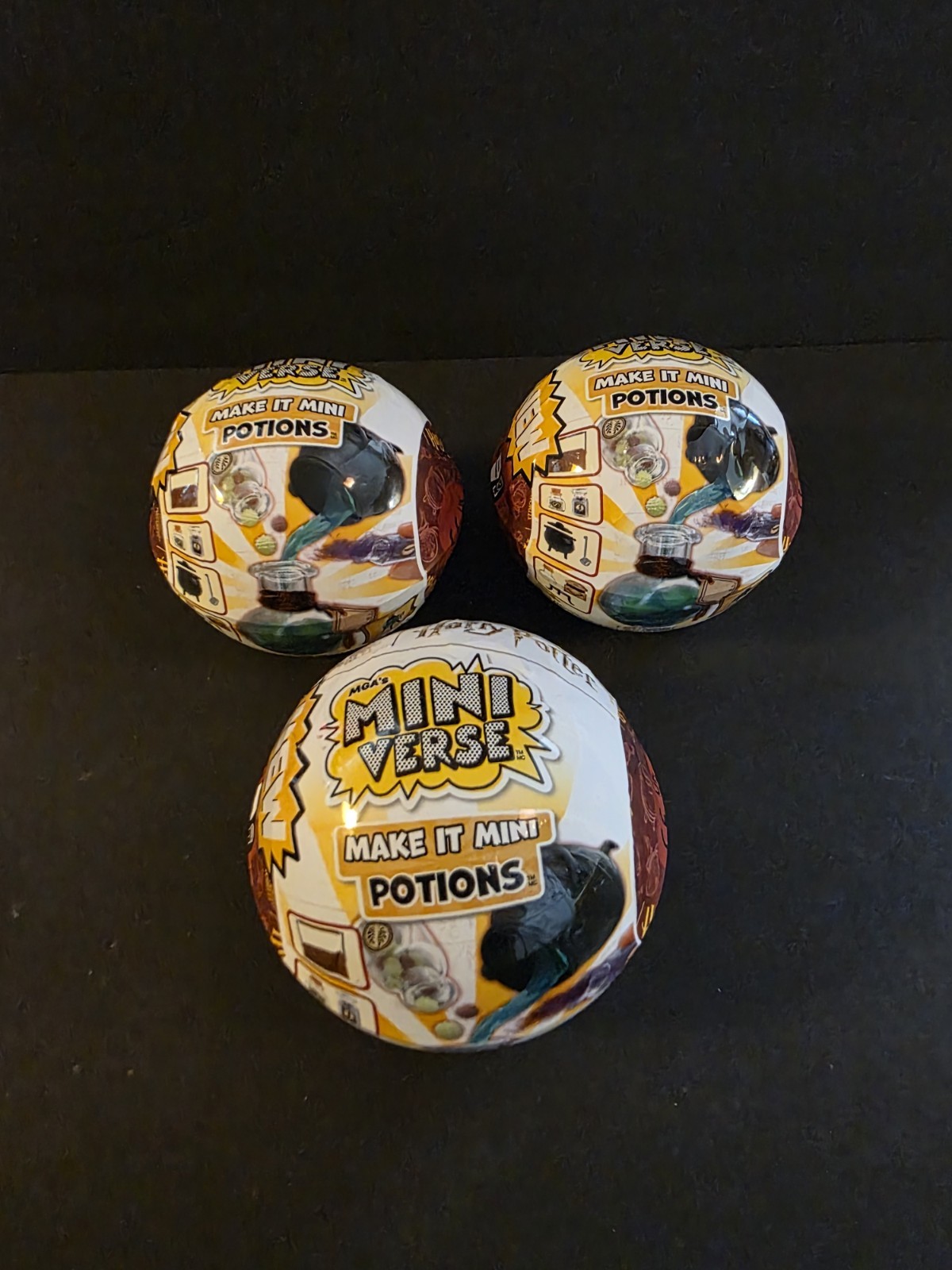Miniverse HARRY POTTER Potions Set Of 3 All Unopened & Sealed Packs READ