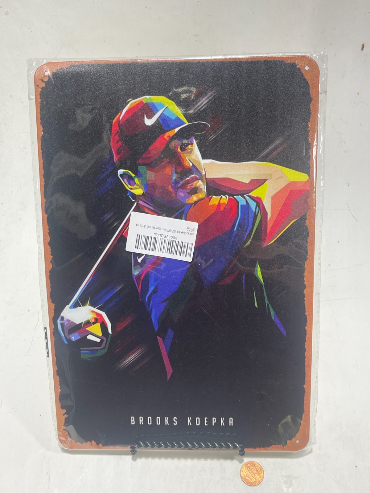 Brooks Koepka WPAP Sports Poster Metal Tin Sign 11.75 in X 7-7/8 in