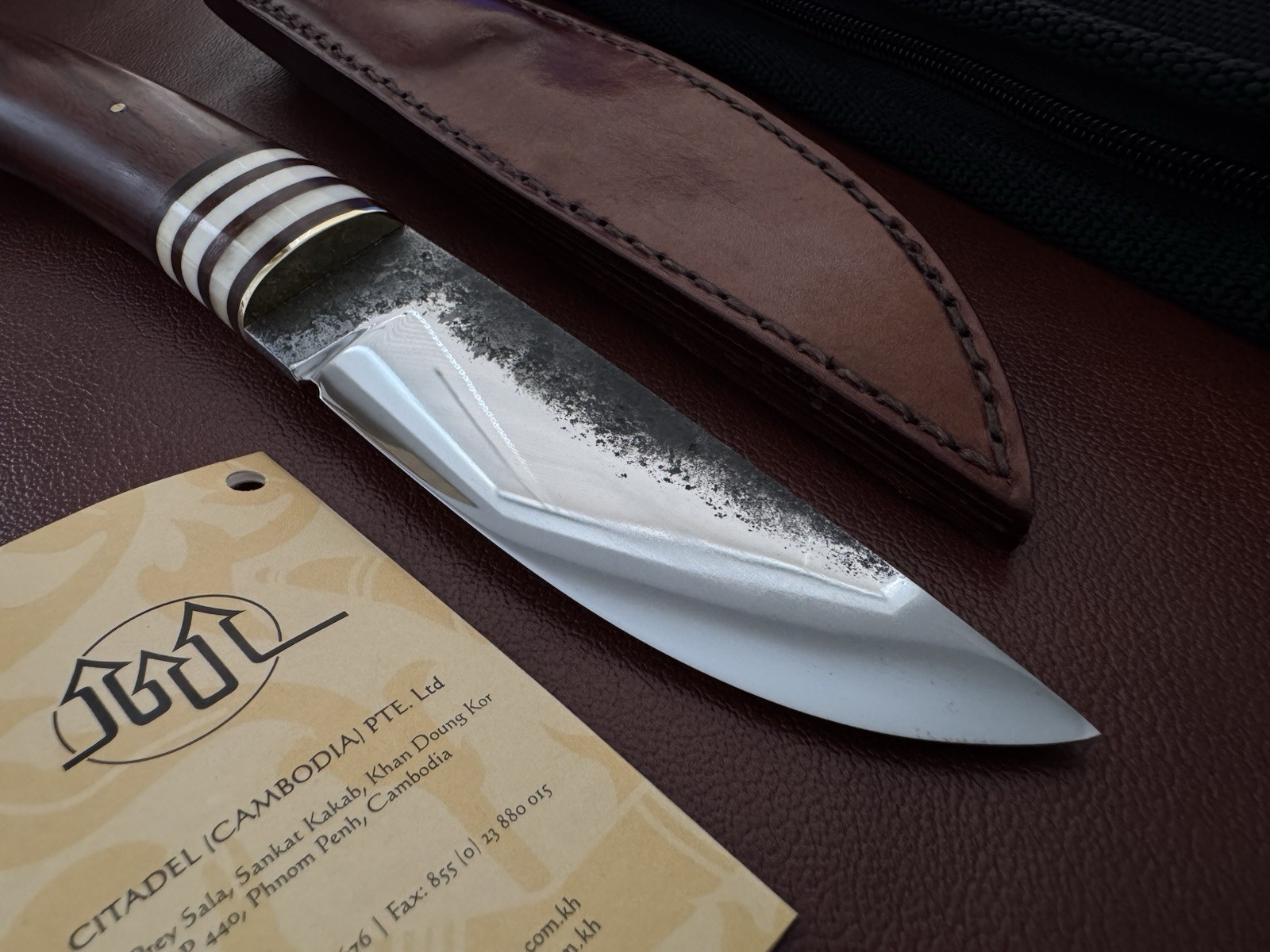 Citadel Knives Nordic Fixed Blade Knife Beautiful Blade With Hamon Hand Forged