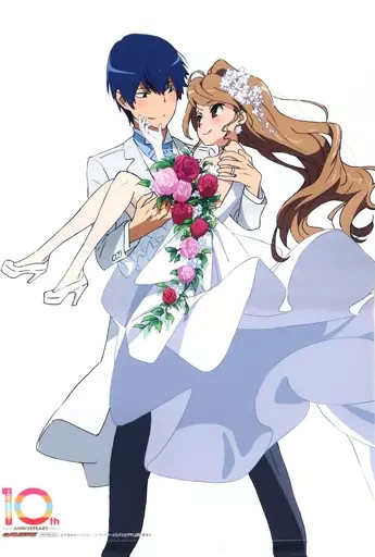 [Tapestry Wall scroll] Ryuuji Takasu Taiga Aisaka Toradora B2 size from Japan
