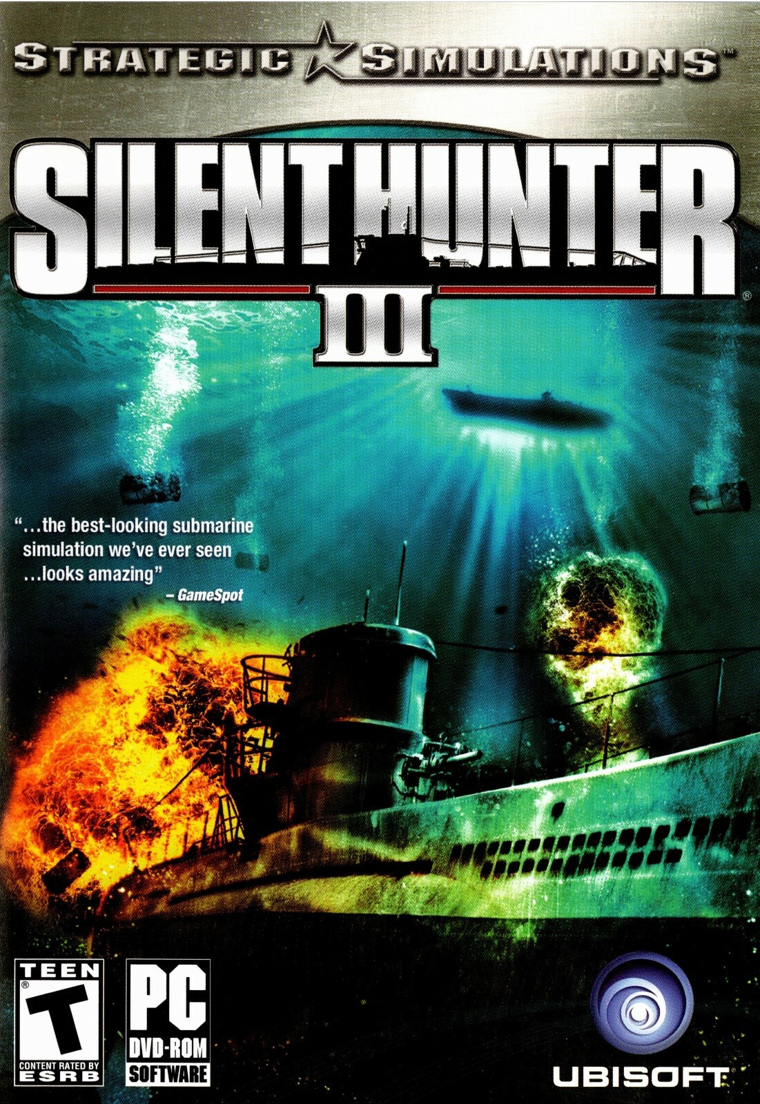 Silent Hunter III 3 PC Game Sub Sim CD WIN 11 / 10 / 8 / 7 COMPATIBLE VERSION