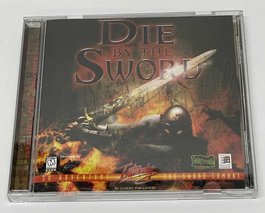Die by the Sword Vintage IBM PC Windows Game Interplay Adventure Sword Combat