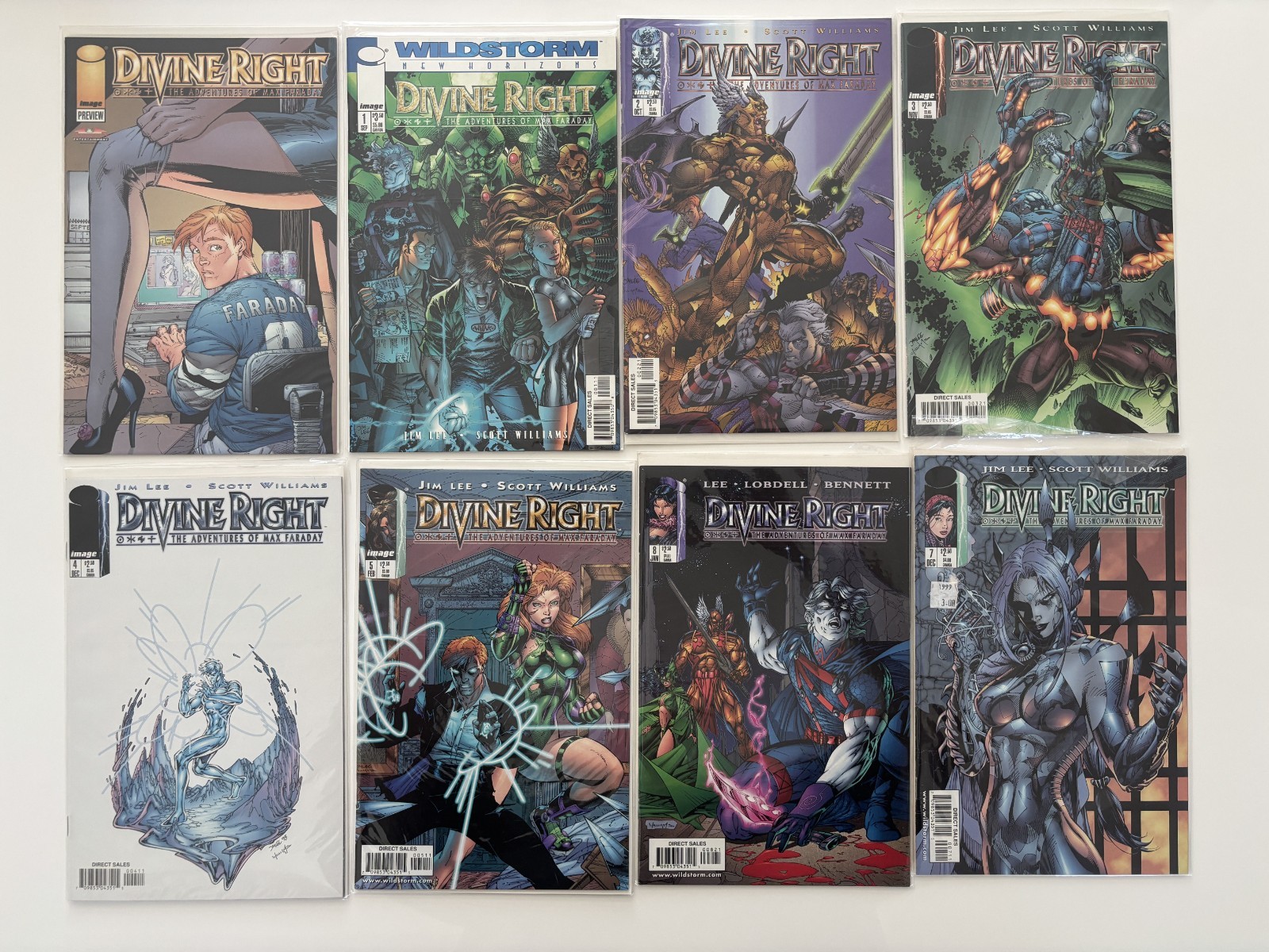 Divine Right Preview, #1-#7 (8 comics) (Image Malibu Comics 1997)