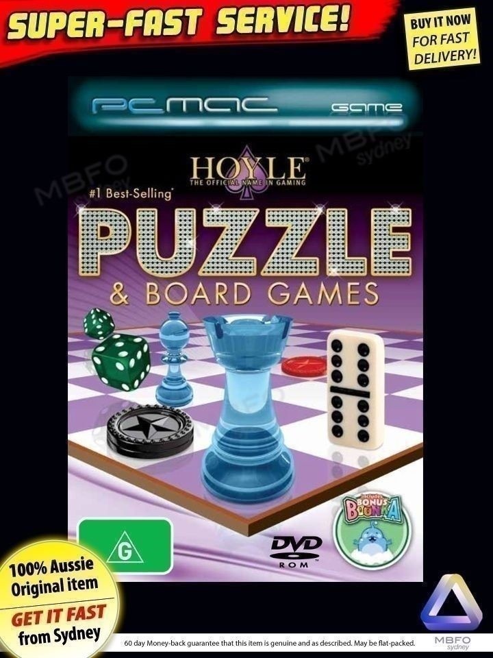Hoyle Puzzle & Board Games *NEW* +$30 BONUS for PC Windows 7 8 Vista XP Hoyle's
