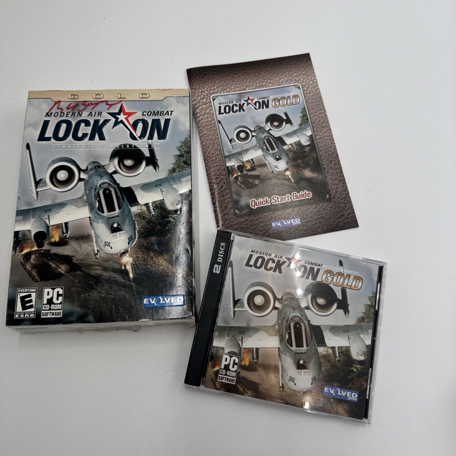 Modern Air Combat Lock On GOLD PC CD-ROM Game - Rare BOX Set OOP