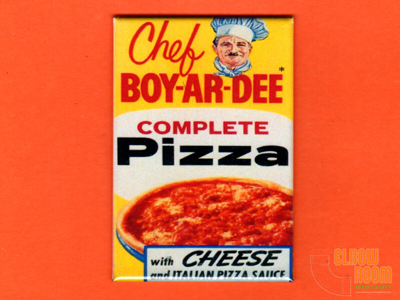 Vintage Chef Boy-Ar-Dee cheese pizza box art 2x3\